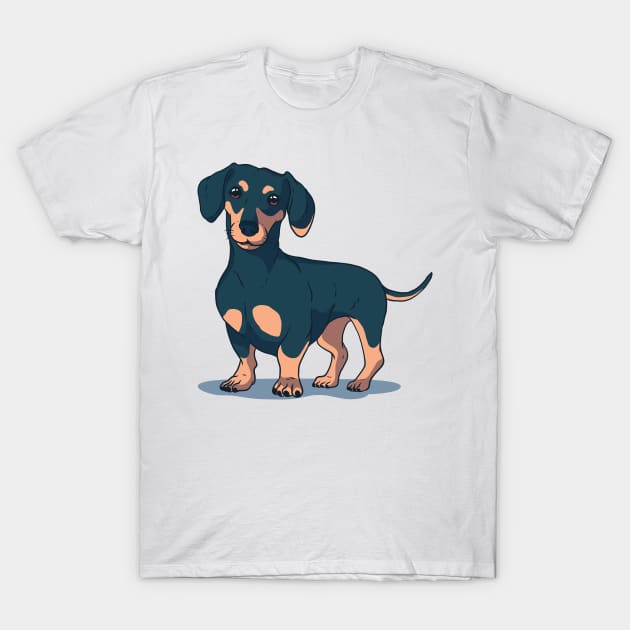 Dachshunds Sausage Dog Gift T-Shirt by qwertydesigns